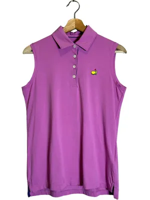Magnolia Lane Master's Sleeveless Polo Golf Shirt Women's Medium Purple Preppy thumbnail 3