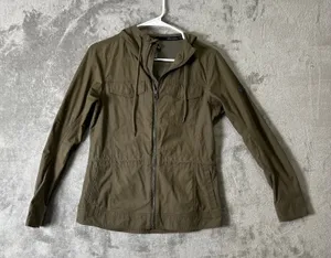 KUHL Stryka Jacket Olive‎ Green Hooded Utility Hiking Gorpcore Granola Girl XS thumbnail 1