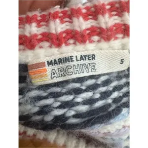 Marine Layer Archive Lomas Sweater Ivory Multi S thumbnail 4