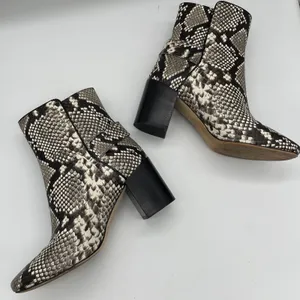 Tory Burch Kira Stamped Snake Print Leather Bootie - 8.5 thumbnail 6