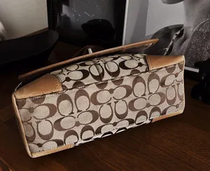 Y2k Restored Coach Hampton Signiature Tan Shoulder Bag thumbnail 15