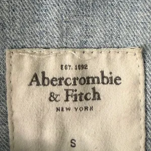 Abercrombie & Fitch Sz S Denim Light Wash Button Vest Real Pockets Streetwear thumbnail 8