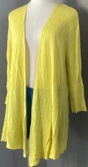 Gilligan & O'Malley Yellow Women's Cardigan thumbnail 1