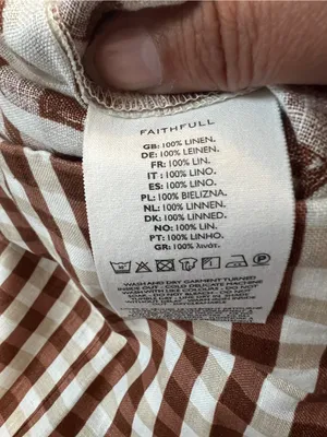 NWT FAITHFULL Valeria Capri Pants in gingham cedar thumbnail 9