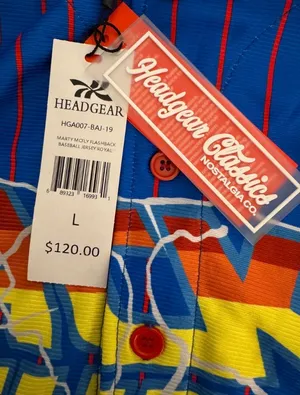NWT Headgear Classics Large Baseball Jersey 80’s Back To The Future $120 MSRP thumbnail 7
