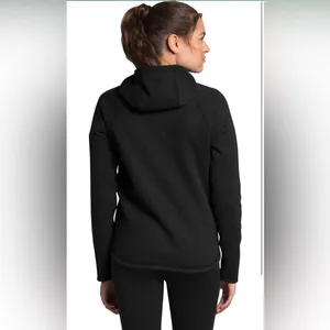 The North Face Black Crescent Hooded Half Zip Fleece Lined Pullover Medium thumbnail 2