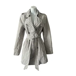 Banana Republic Striped Trench Coat thumbnail 5