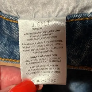 Brandy Melville Y2K ruffled denim mini skirt by J. Galt, size S thumbnail 12