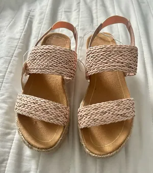 Me Too Straw platform sandals thumbnail 1