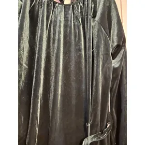 Draper James RSVP Velvet Dress Emerald‎ Green Tie Back Ruffle NWT Holiday XL thumbnail 9