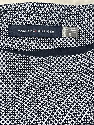 Tommy Hilfiger SZ 10 Blue/White Flared Skirt Preppy Old Money Academia thumbnail 3