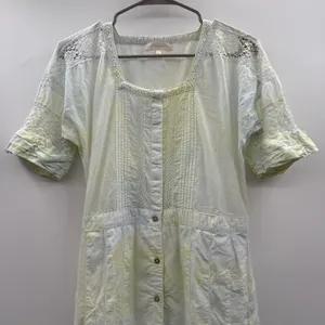 LoveShackFancy Edie Dress Women’s Size Medium Green Blue Tie Dye Midi‎ thumbnail 3