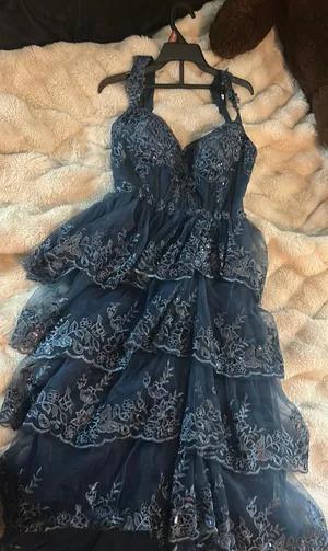 Blue Prom Dress thumbnail 1