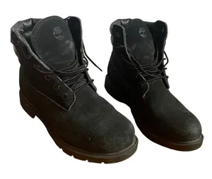 Timberland Black Linden Woods Boots 6" Ortholite‎ footbed Outdoor Suede Nubuck 7 thumbnail 1
