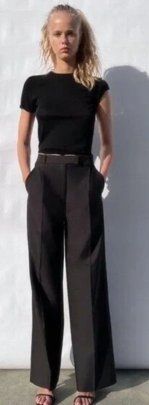 ZARA Straight leg Trousers thumbnail 1