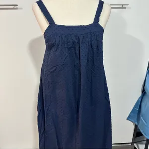 LDT Blair Flounce Maxi Dress Size 2 Navy Blue Resort Coastal Sundress thumbnail 7