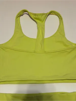 Bright Yellow Set Active SportBody Set Sports Bra Tank Top and Shorts Set thumbnail 5