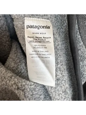 Patagonia Lightweight Better Sweater Gray Quarter Zip Fleece Pullover Small thumbnail 5