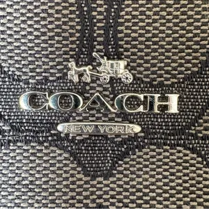 Coach Kitt Messenger Crossbody Bag Black & Signature Polished Pebble Leather thumbnail 12