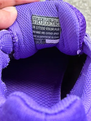SKECHERS Women’s Purple Memory Foam Leather Low Top Lace-Up Athletic Sneakers thumbnail 2