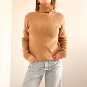 Ralph Lauren Camel Cotton Turtleneck Sweater thumbnail 3