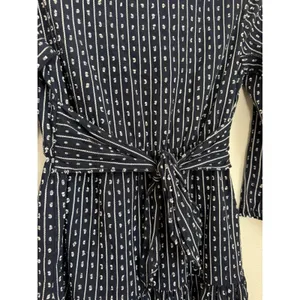 Tommy Hilfiger Women's Petite Long Sleeve Tie Tiered Skirt 3/4 Sleeve Blue $119 thumbnail 8