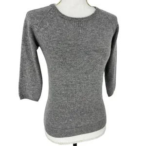 PURE Collection Cashmere Pullover 3/4‎ Sleeve Sweater thumbnail 4