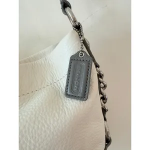 Coach F15251 Carly Legacy Gold Leather Shoulder Bag Women Cream Detachable Strap thumbnail 4