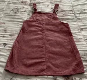 Pink Corduroy Overall Bib Pinafore Suspender Dress, size S thumbnail 15
