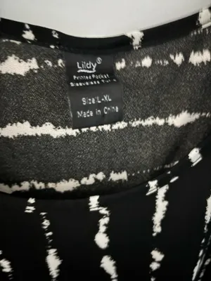 Black and white pattern dress Size XL thumbnail 2