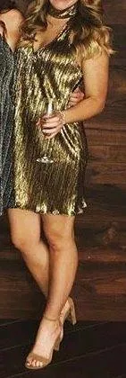 Show Me Your Mumu Tallulah Gold Dress thumbnail 4