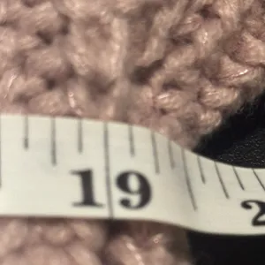 Nine West Women’s Medium Dusty Rose Cable Knit Long Open Front Cardigan thumbnail 8