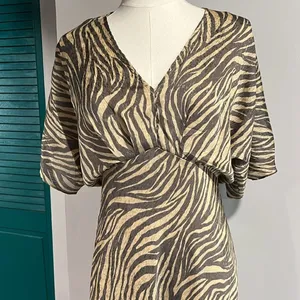 ASTR NWOT Flutter Sleeve Open Back Midi Dress Zebra - S ($99) thumbnail 4