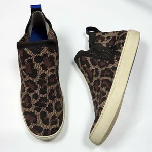 Rothy’s The Chelsea Wildcat Cheetah Print High Top Shoes S-510 Sz 8 thumbnail 1