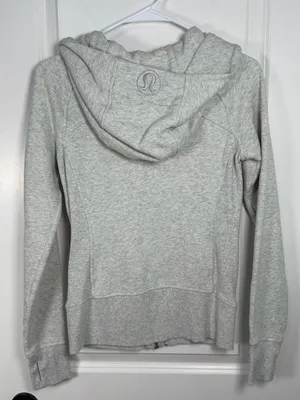 Lululemon Athletica Scuba Full-Zip Hoodie Heathered Gray thumbnail 3