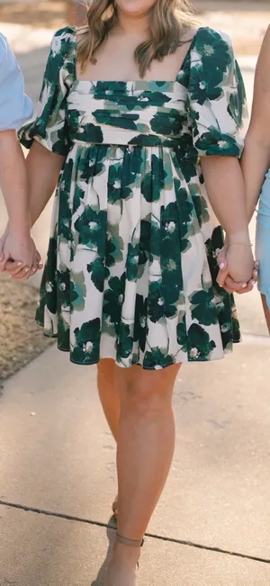 Abercrombie Emerson Puff Sleeve Dress thumbnail 2