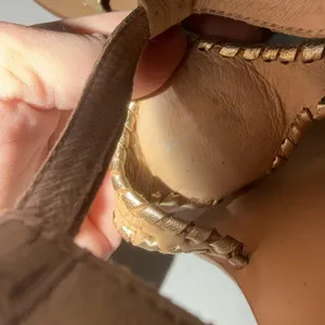 Jack Rogers Shoes Womens Size 9 Beige Cork Thong Sandals Medallion Block Heel thumbnail 11