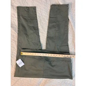 DG2 Diane Gilman Olive Green Cargo Tapered Pants Plus Size 1X NEW thumbnail 6