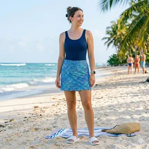 Oakley Mini Skirt Womens Size 2 Fit Like 6/8 M Blue Teal Golf Swim‎ Coverup thumbnail 8