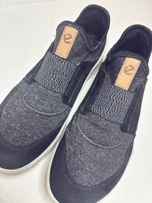 Ecco Biom Street Slip On Comfort Walking Sneakers - US 8 (EU 39) - Black Gray thumbnail 2