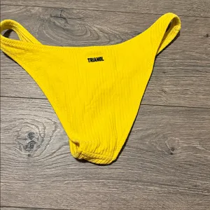 triangl swimwear Yellow Ribbed Bikini Bottom thumbnail 2