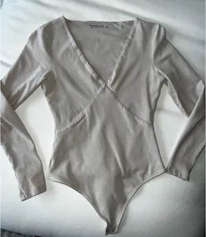 Abercrombie Taupe Bodysuit thumbnail 1