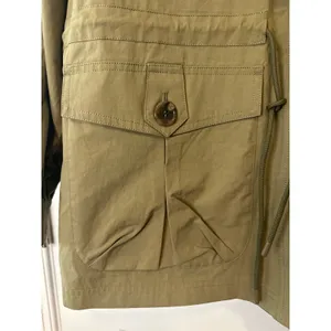 Free People OOFWEAR Oversized Khaki Cotton Rain‎ Duster Jacket Size 12 NWT thumbnail 10