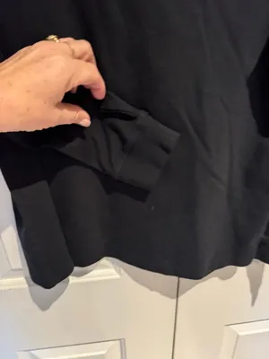 L.L. Bean Black Women's Turtleneck Top Size L thumbnail 3