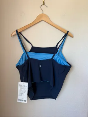 lululemon Align™ Layered High-Neck Tank Top Club Blue Ocean Wave Size 14 thumbnail 3