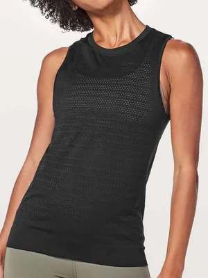 Lululemon Breeze By Muscle Tank black size 12 thumbnail 1
