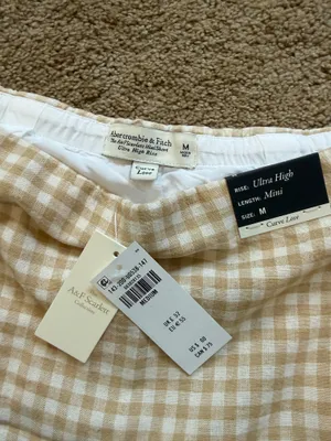 Abercrombie Linen Blend Skort Scarlett Curve Love thumbnail 5