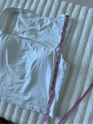 CRZ Yoga White Square Neck Tank Top thumbnail 6