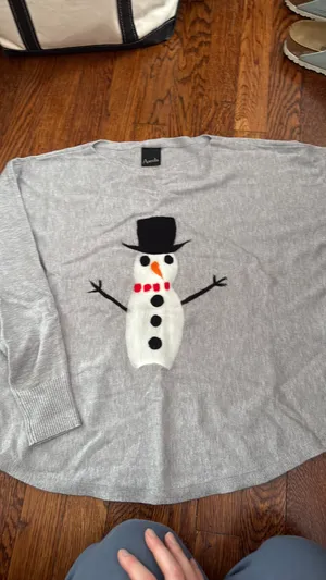 Snowman Sweater Gray thumbnail 3