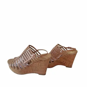 Franco Sarto Brown Strappy Wedge Sandals Size 8 thumbnail 3